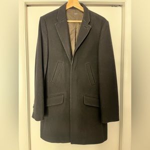 Armani Exchange - Black Wool Overcoat - Small